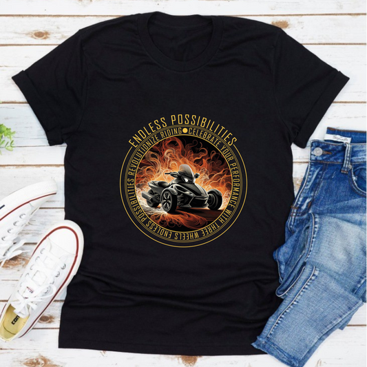Triker Three Wheels Funny Riding Men's premium cotton t-shirt