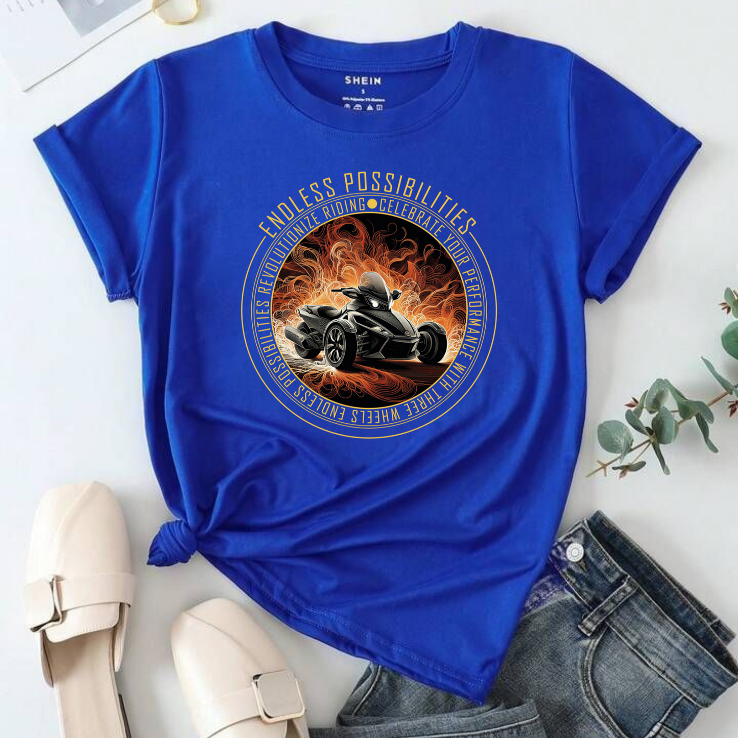 Triker Three Wheels Funny Riding Men's premium cotton t-shirt